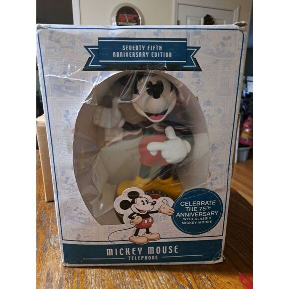 Vintage 2004 Disney 75th Anniversary Mickey Mouse Telephone 028395 - Picture 1 of 12